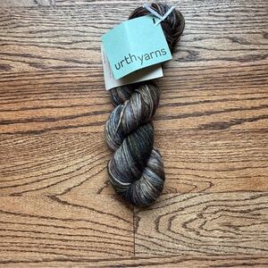 Urth Yarns Uneek DK Multicolor Skein 100% SW Ultrafine Merino Wool Green Brown
